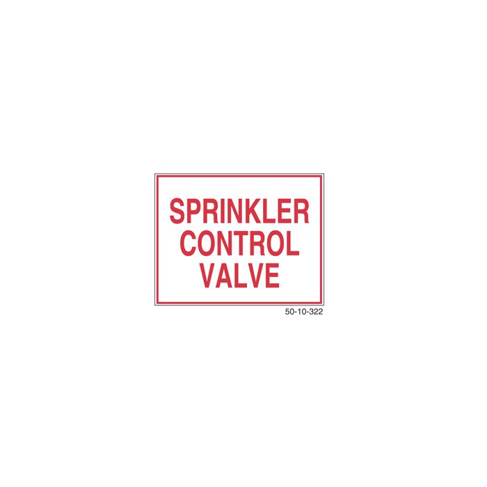 Sign Alum 9x7 Sprinkler Control Valve (500/73#) Sign Alum 9x7 Sprinkler Control Valve (500/73#)