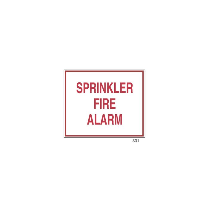Sign Alum 12x10 Sprinkler Fire Alarm