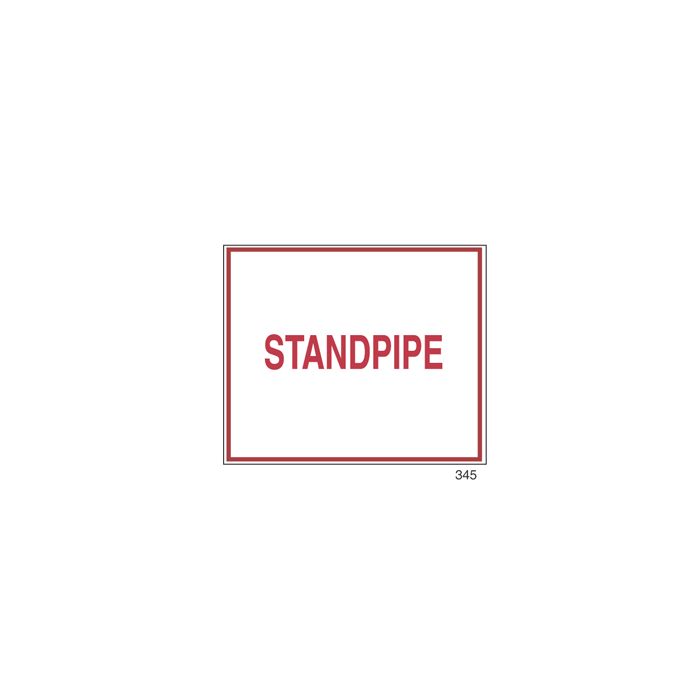 Sign Alum 12x10 Standpipe (200/64#) Sign Alum 12x10 Standpipe (200/64#)
