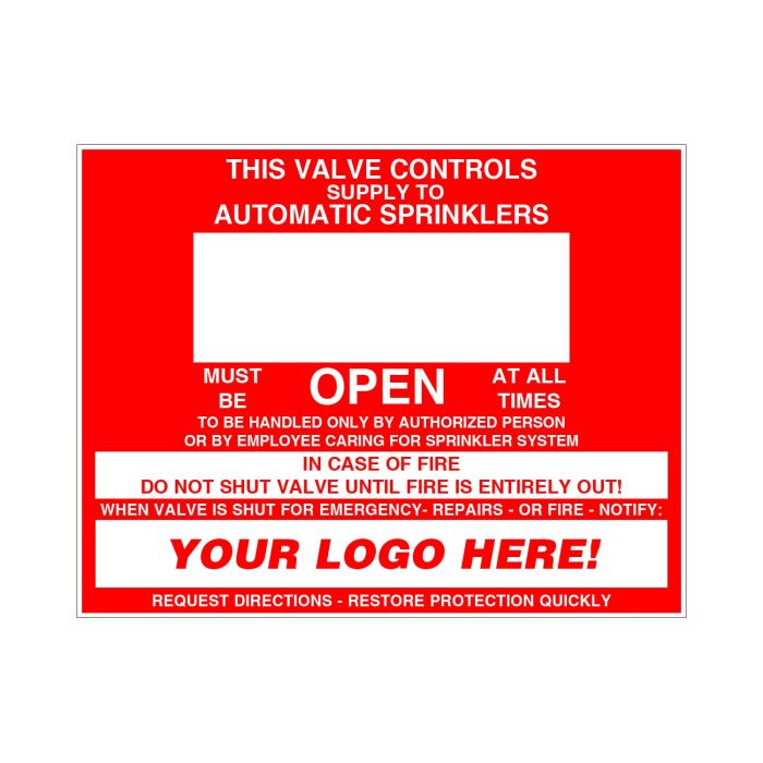 Sign Alum Personalized 9x7 Control Valve (100) Sign Alum Personalized 9x7 Control Valve (100)