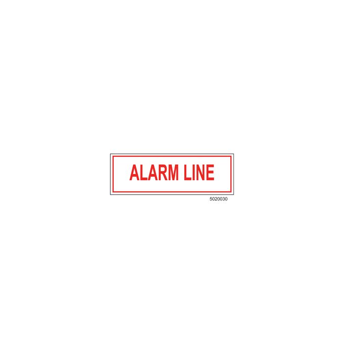 Sign Vinyl Decal 6x2 Alarm Line (100/.6#)