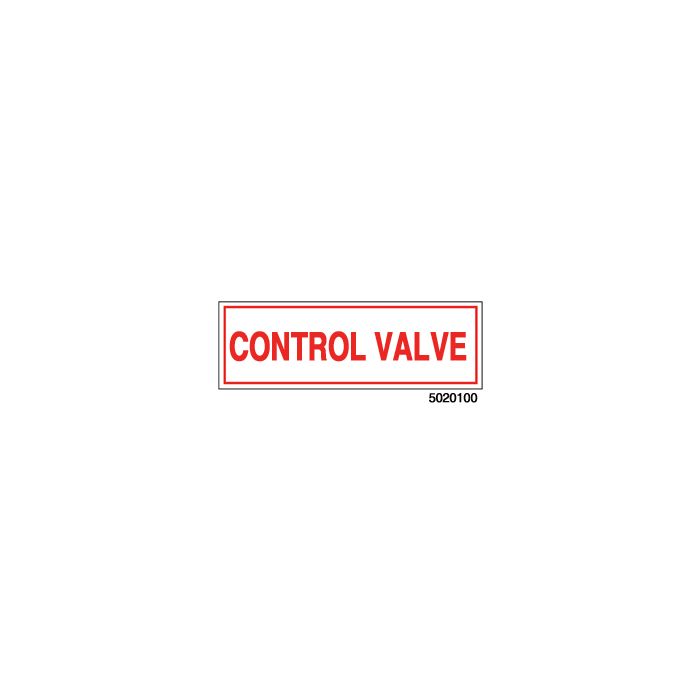 Sign Vinyl Decal 6x2 Control Valve (100/.6#)
