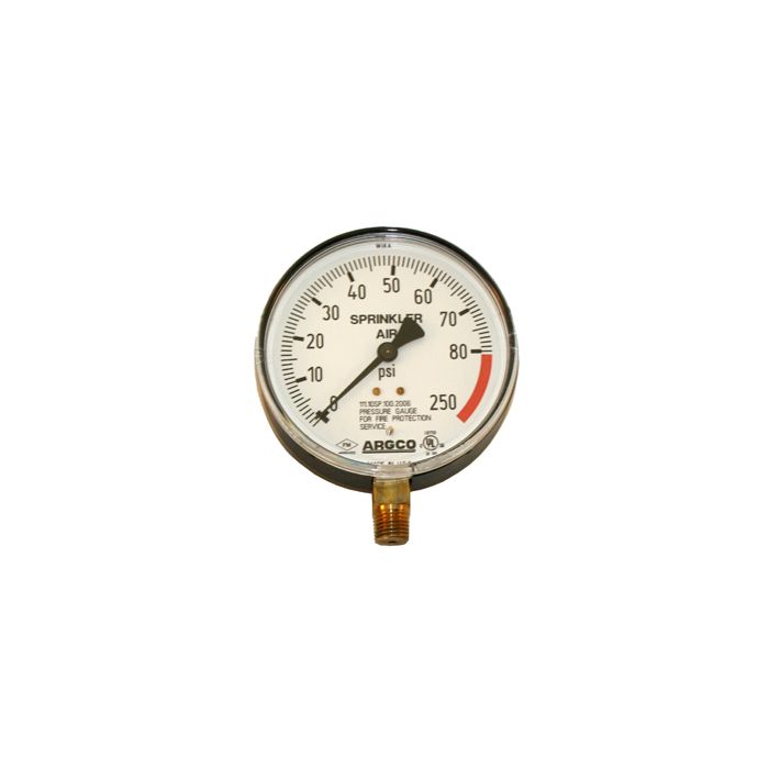 Fire Sprinkler Gauge Personalized 250# Air W/Retard Steel UL Fire Sprinkler Gauge Personalized 250# Air W/Retard Steel UL