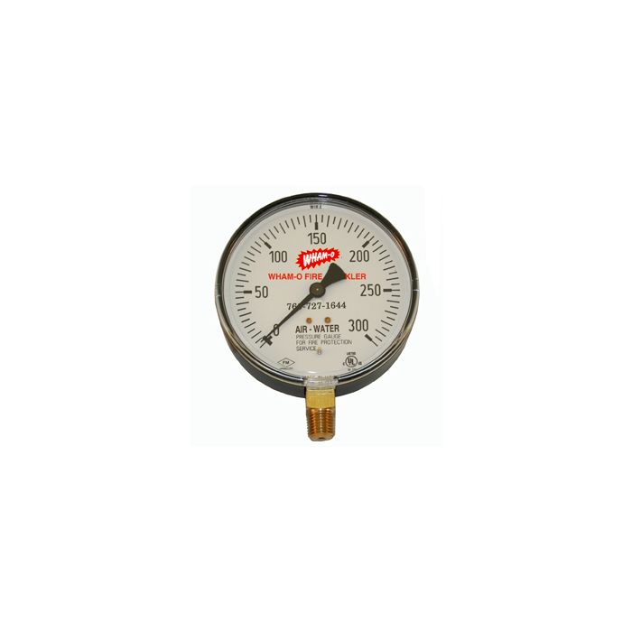 Fire Sprinkler Gauge Personalized 300# Air/Water Steel Back Fire Sprinkler Gauge Personalized 300# Air/Water Steel Back