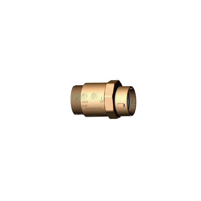 FDC Straight Check Snoot (2½" F NST x 3" M NPT)