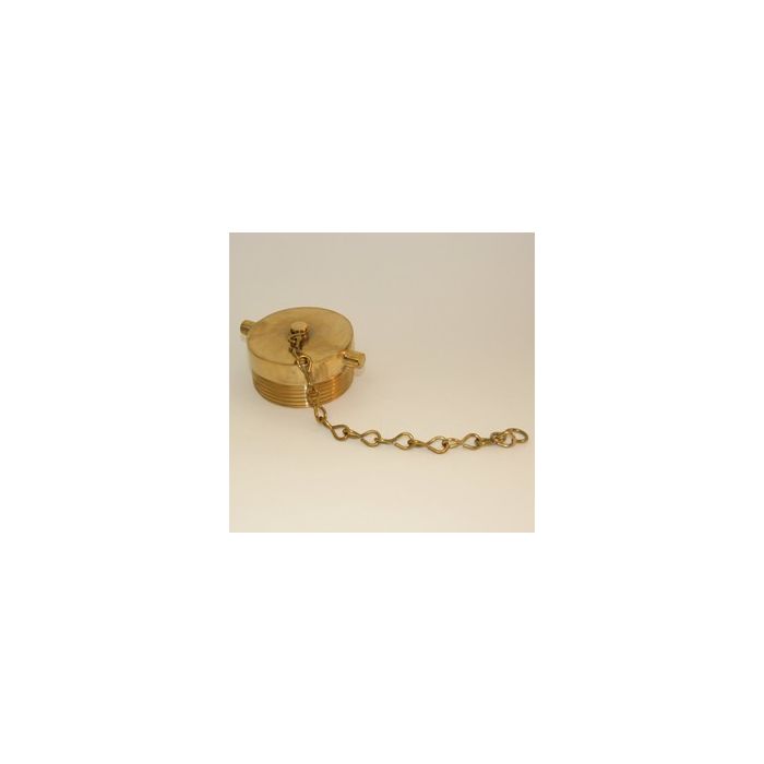 FDC Plug & Chain 2-1/2"NST Polished Brass (36/40#) FDC Plug & Chain 2-1/2"NST Polished Brass (36/40#)