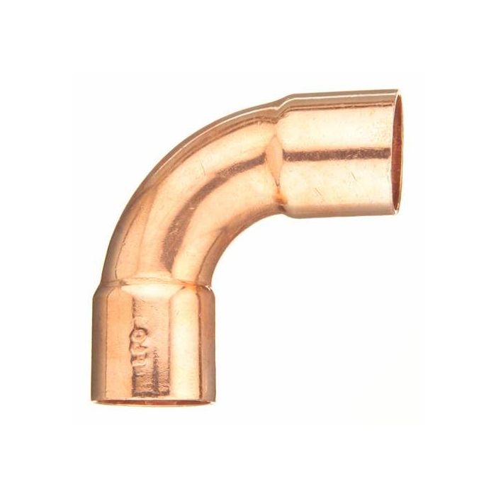Copper Fitting 1" CxC(Long Turn) 90 Elbow (=Nibco 607LT)