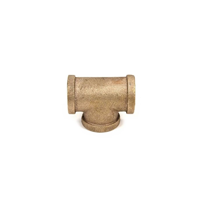 Brass Fitting 1/2" x 1/2" x 1/4" Threaded Tee