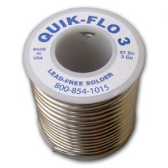 Sample Solder Quik-Flo 97/3 Lead Free (1/4 lb spool)
