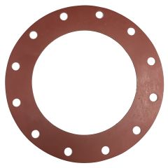 Gasket Pipe Flange Red Rubber Full Face  150#* 10" x 1/8"
