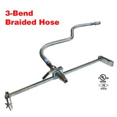 Fire Sprinkler Flexible Drop Hose 48" (3/4") Braided with preassembled bracket UL/FM