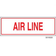 Sign Alum  6x2 Air Line (100/1000/22#)