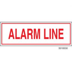 Sign Alum  6x2 Alarm Line (100/1000/22#)