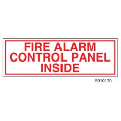 Sign Alum  6x2 Fire Alarm Control Panel Inside (100/1000/22#