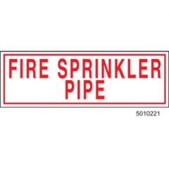 Sign Alum 6x2 Fire Sprinkler Pipe  (100/1000/22#)