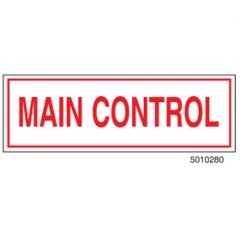 Sign Alum  6x2 Main Control (100/1000/22#)