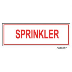 Sign Alum 6x2 Sprinkler (100/1000/22#)