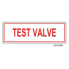 Sign Alum  6x2 Test Valve (100/1000/22#)