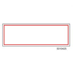 Sign Alum  6x2 White Blank No Printing (100/1000/22#)