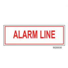Sign Vinyl Decal 6x2 Alarm Line (100/.6#)