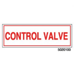 Sign Vinyl Decal 6x2 Control Valve (100/.6#)