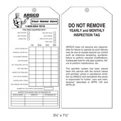 Tag Personalized (1000) Quarterly Inspection (2-Sided)