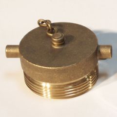 FDC Plug & Chain 2-1/2" NYFD Thread Brass 3.030 X 8 (36/40#)