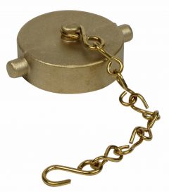Fire Hose Cap & Chain 1-1/2"NST Brass