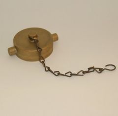 Fire Hose Cap&Chain 1-1/2"NPSH Brass (100/60#)