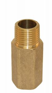 Fire Sprinkler Extension Brass 1-1/2" L x 1/2" IPS **NO WARRANTY-USE AT YOUR OWN RISK
