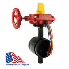 Fire Protection Butterfly Valve Groove 3" 300# UL,FM Buy American