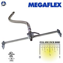 MegaFlex Sprinkler Drop Hose 60" (3/4") Braided with Preassembled Bracket UL/FM