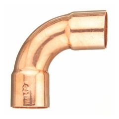 Copper Fitting 1" CxC(Long Turn) 90 Elbow (=Nibco 607LT)