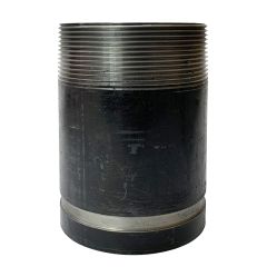 Pipe Nipple Steel Black 6" X 4" Threaded x Grooved