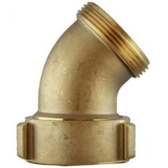 Flow Nozzle Elbow 45 deg. Brass 2.5" NST