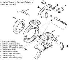 ARGCO Model #815A Self Opening Die Head Rebuild Kit for 300/535 Threading Machine
