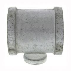 Pipe Fitting Malleable Galvanized Iron Reducing Tee 1-1/4" x 1/2" x 1-1/4"