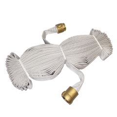 Fire Hose 1.5" x 50' w/Brass Couplings NST (UL)<FM> (1/7#)