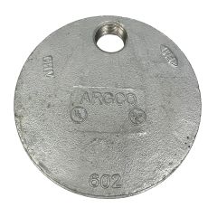 GALVANIZED Grooved End Cap 2-1/2" w/Hole 1"  (602)