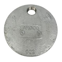 GALVANIZED Grooved End Cap 8" w/Hole 1"  (602)