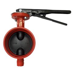 Lever Type Butterfly Valve 4" Grooved 300PSI (no wire)