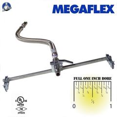 MegaFlex Sprinkler Drop Hose 48" (1/2") Braided with Preassembled Bracket UL/FM