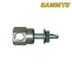 Sammy SWDR-1 STEEL SIDEMOUNT 1/4-20 SHANK X 1" LENGTH WITH #3 NUT FOR 3/8" THREADED ROD