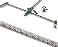 Fire Sprinkler Flexible Drop Hose 28" (3/4") Unbraided with preassembled bracket UL