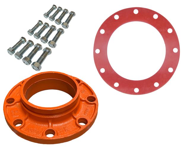 Grooved Flange Adapter Nipple 12" (802) w/Nut Bolt & Gasket Kit