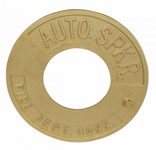 FDC Wallplate 2-1/2"IPS Alum Brass (Auto Sprink)