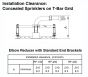 Flexible Hose standard end bracket 4" (Sold Each)