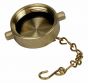 Fire Hose Cap & Chain 1-1/2"NST Alum Brass