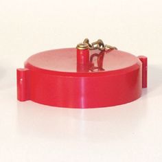 Fire Hose Cap&Chain  2-1/2"NYCORP Plastic Red
