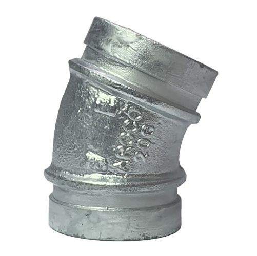 GALVANIZED Grooved 22.5 5" Elbow  (205+)